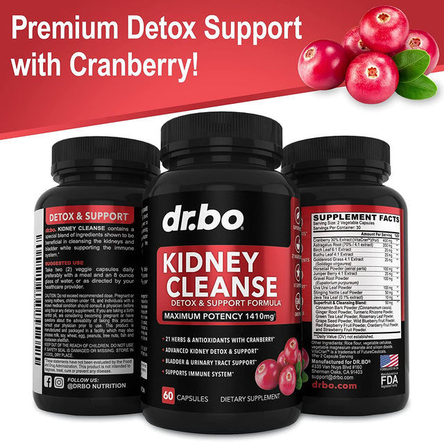 Kidney Cleanse & Colon Detox Support Supplement
