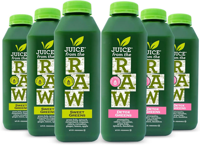 Juice Cleanse - Maintenance Greens by Juice from the RAW® - Most Popular Juice Cleanse to Lose Weight Quickly/Detoxify Your Body / 100% Raw Cold-Pressed Juices (30 Total 12 Oz. Bottles)