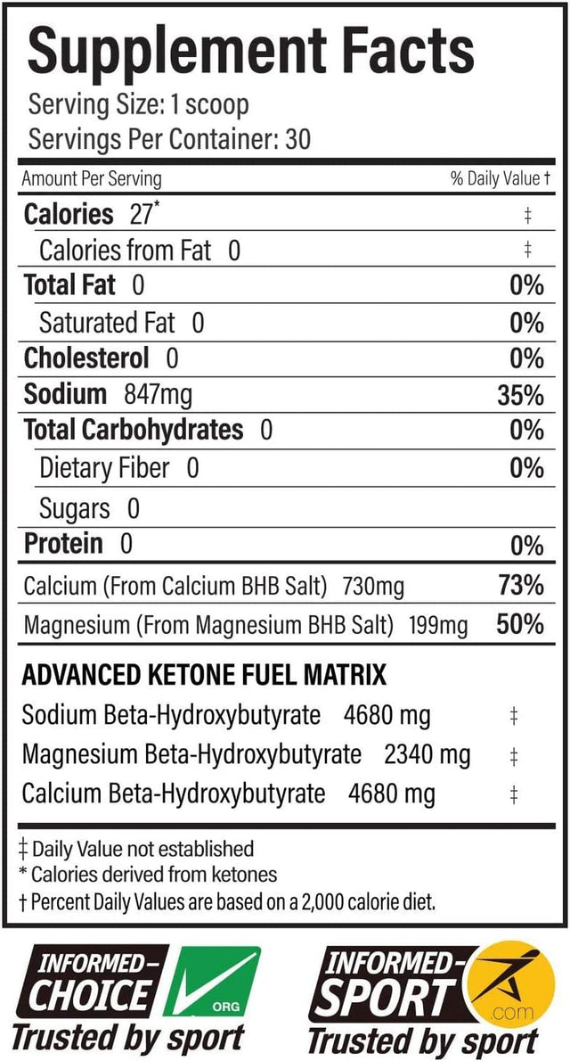 Ketond Exogenous Ketones Advanced Blend Drink Ketones for Rapid Weight Loss - Best Fuel for Energy, Mental Performance and Weight Loss - Grape (30 Servings)