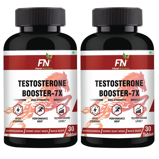 Floral Nutrition Testosterone Booster-100% Ayurvedic for Stamina, Timing and Power for Men (60 Tablets)