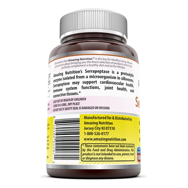Amazing Formulas Serrapeptase 120000 IU 90 Capsules
