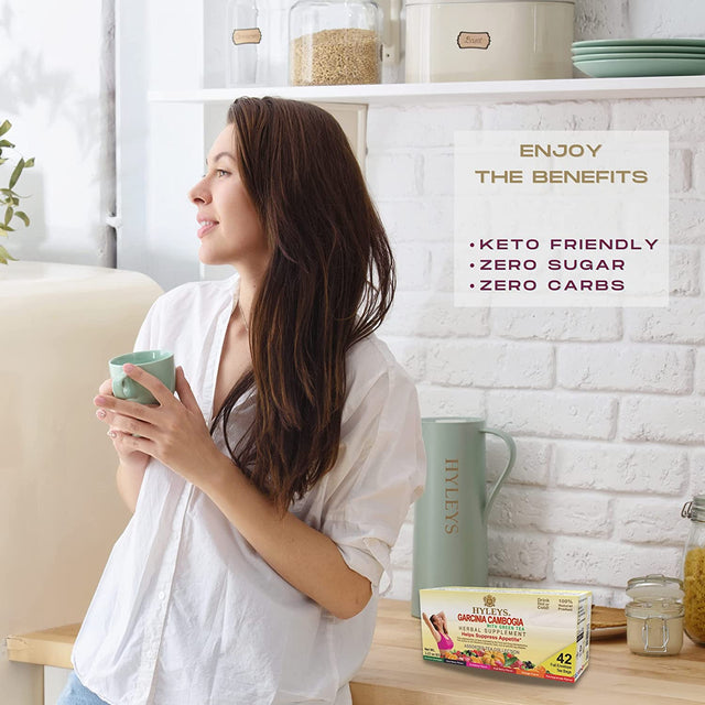 Hyleys Tea Garcinia Cambogia Green Tea with Assorted Flavors - 42 Tea Bags