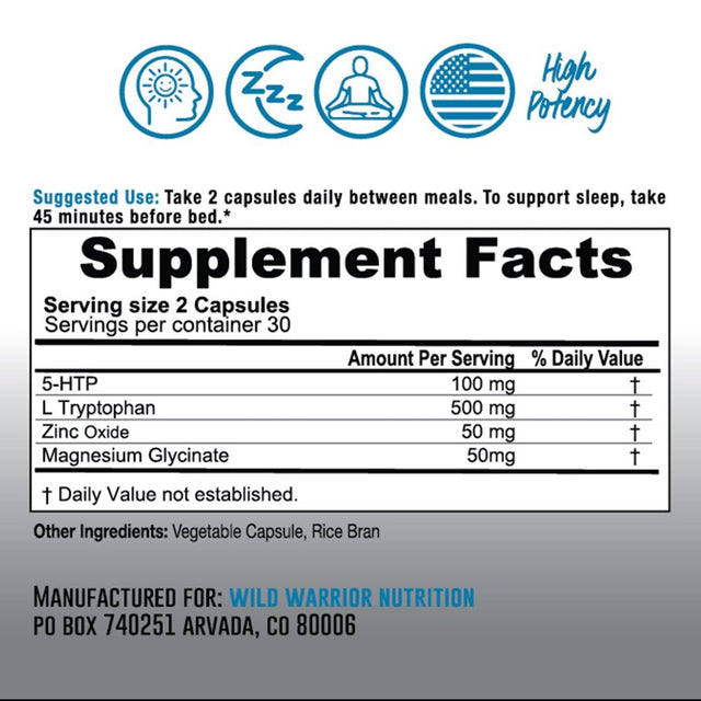 Grizzly Bear: Serotonin Booster Supplement - L-Tryptophan and 5-HTP