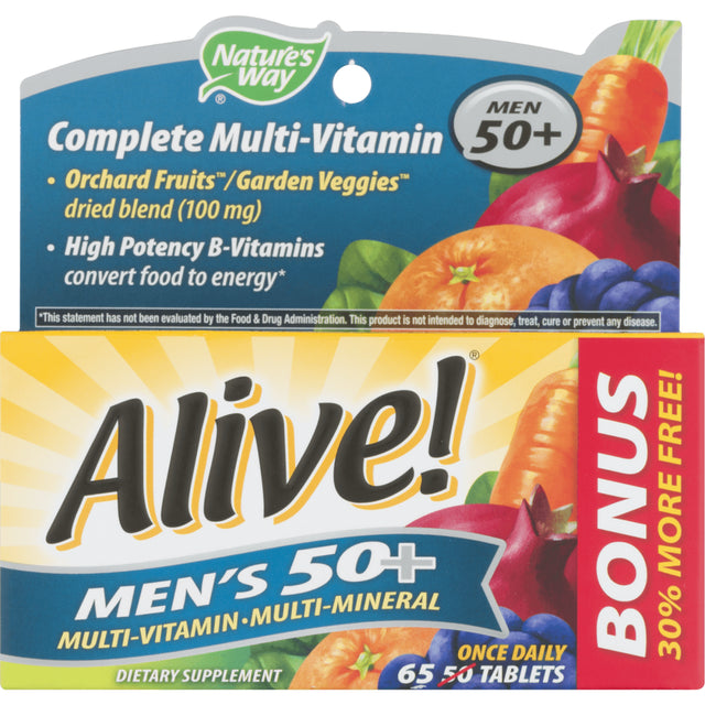 Alive Mens 50+ Bp 65 Tabs