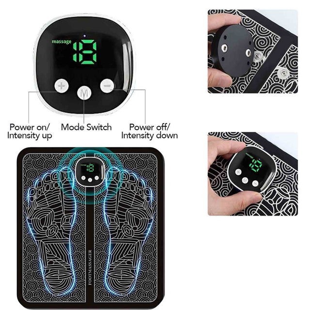 Fankiway Foot Massager for Neuropathy Feet, Massager Pad for Pain Plantar Relief, Portable and for Anyone Who Works Standing up Long Times, USB Charging with Long Usable Time, for Homes, Offices