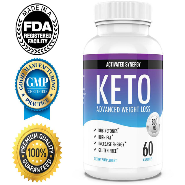 Keto Pills Diet Number One Rapid Premium Advanced Ketogenic Weight Loss Ketosis Energy Boost & Manages Cravings Support Metabolism BHB Supplement for Women & Men 30 Day Supply 60 Capsules