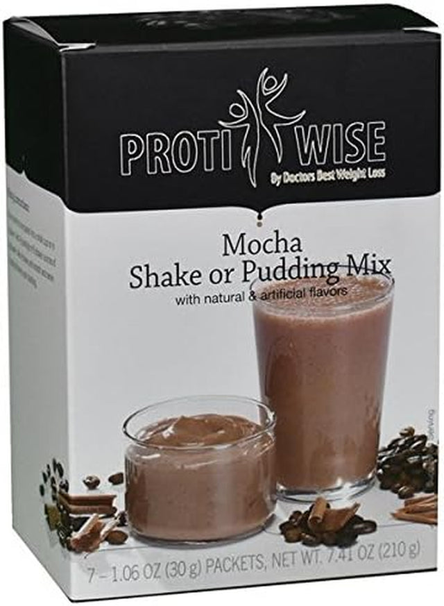 High Protein Diet Shake & Pudding | Mocha | Low Calorie, Low Fat, Low Sugar (7/Box) Y