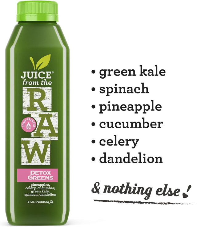 Juice Cleanse - Maintenance Greens by Juice from the RAW® - Most Popular Juice Cleanse to Lose Weight Quickly/Detoxify Your Body / 100% Raw Cold-Pressed Juices (30 Total 12 Oz. Bottles)
