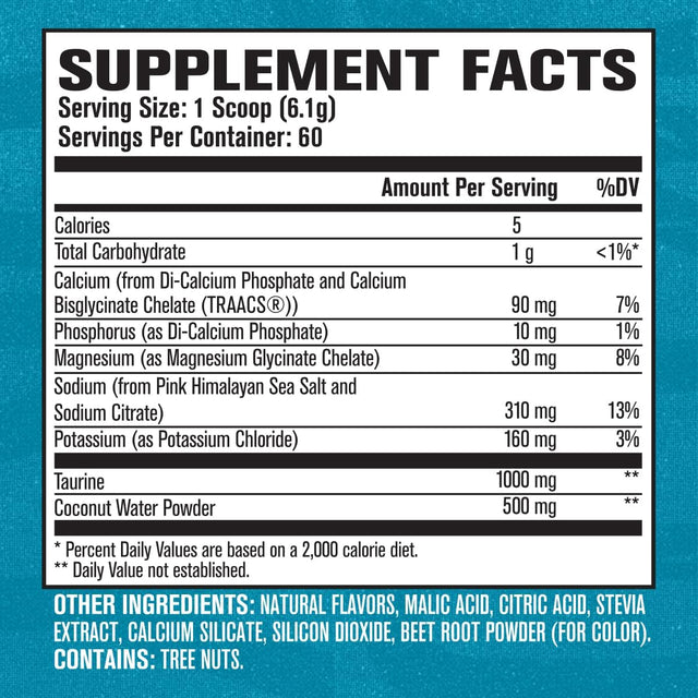 HYDRASURGE Electrolyte Powder - Hydration Supplement with Key Minerals, Himalayan Sea Salt, Coconut Water, More - Keto Friendly, Sugar Free & Naturally Sweetened - 60 Servings, Refreshing Fruit Punch