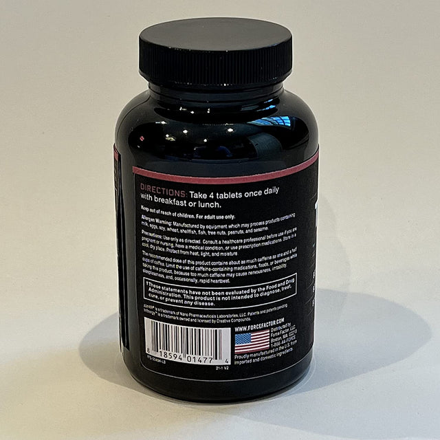 Force Factor Test X180 Boost, Testosterone Booster and Energy Supplement for Men, Boost Energy, Increase Stamina, and Enhance Vitality, with D-Aspartic Acid and Fenugreek, 120 Count (Pack of 3)