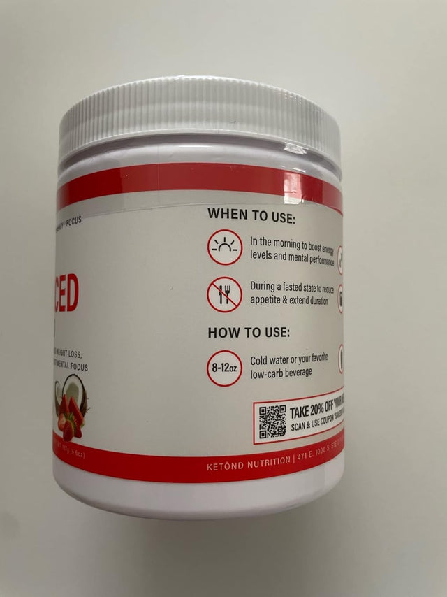 Ketond Exogenous Ketones Advanced Blend Drink Ketones for Rapid Weight Loss - Best Fuel for Energy, Mental Performance and Weight Loss - Tigers Blood (15 Servings)