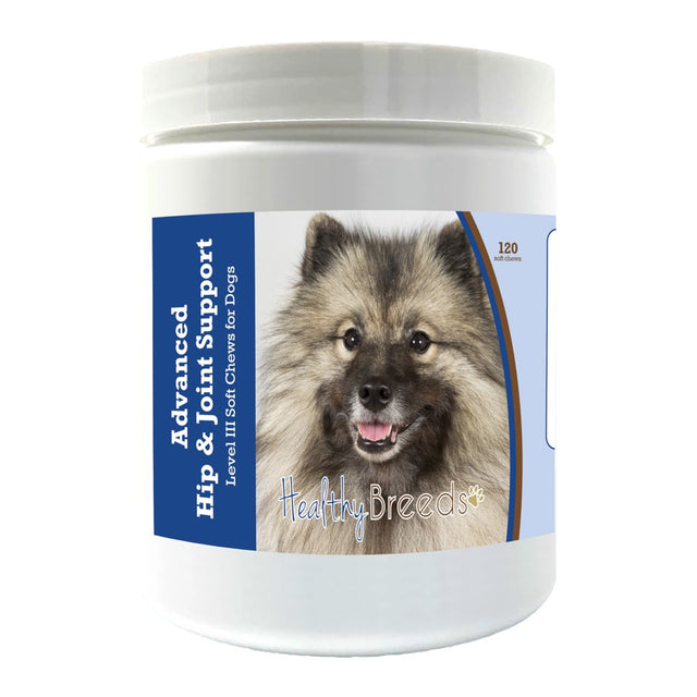 Healthy Breeds Keeshonden Advanced Hip & Joint Support Level III Soft Chews for Dogs 120 Count