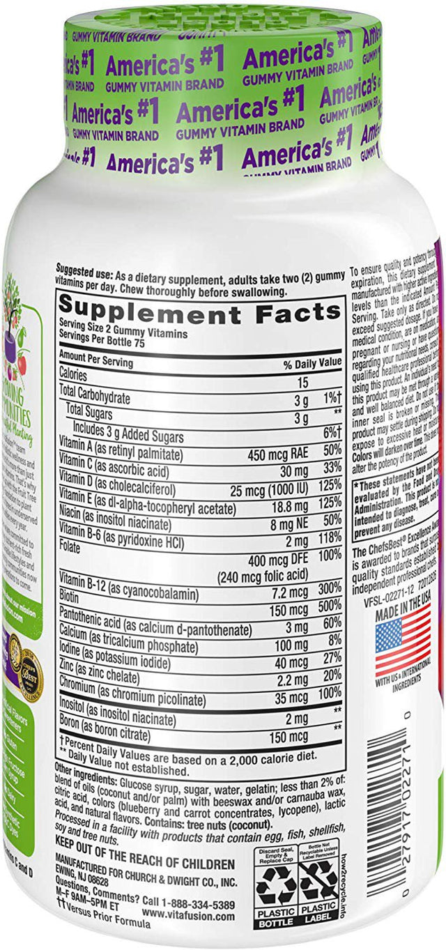 Vitafusion那Ľ Women'S Daily Multivitamin Gummy 150 Ea (Pack of 2)