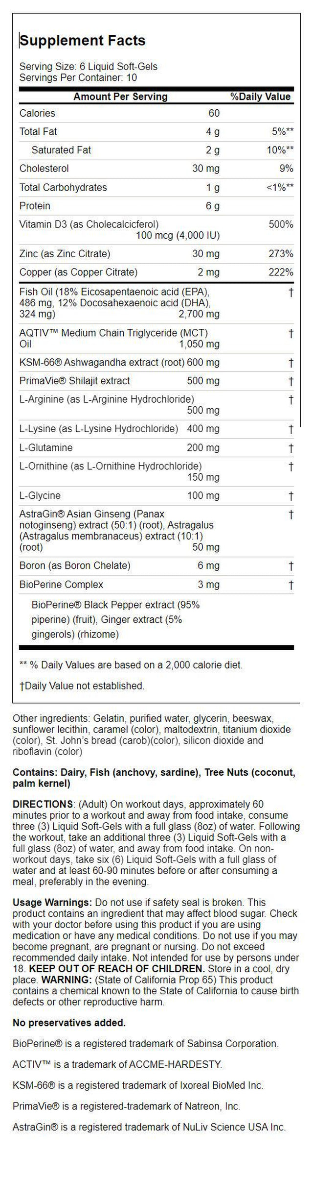 Irwin Naturals Optimum-Strength Testosterone up Pro-Growth - 60 Liauid Softgels