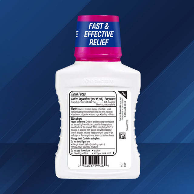 Kaopectate Anti-Diarrheal Upset Stomach Relief Liquid, Peppermint, 11 Fl Oz