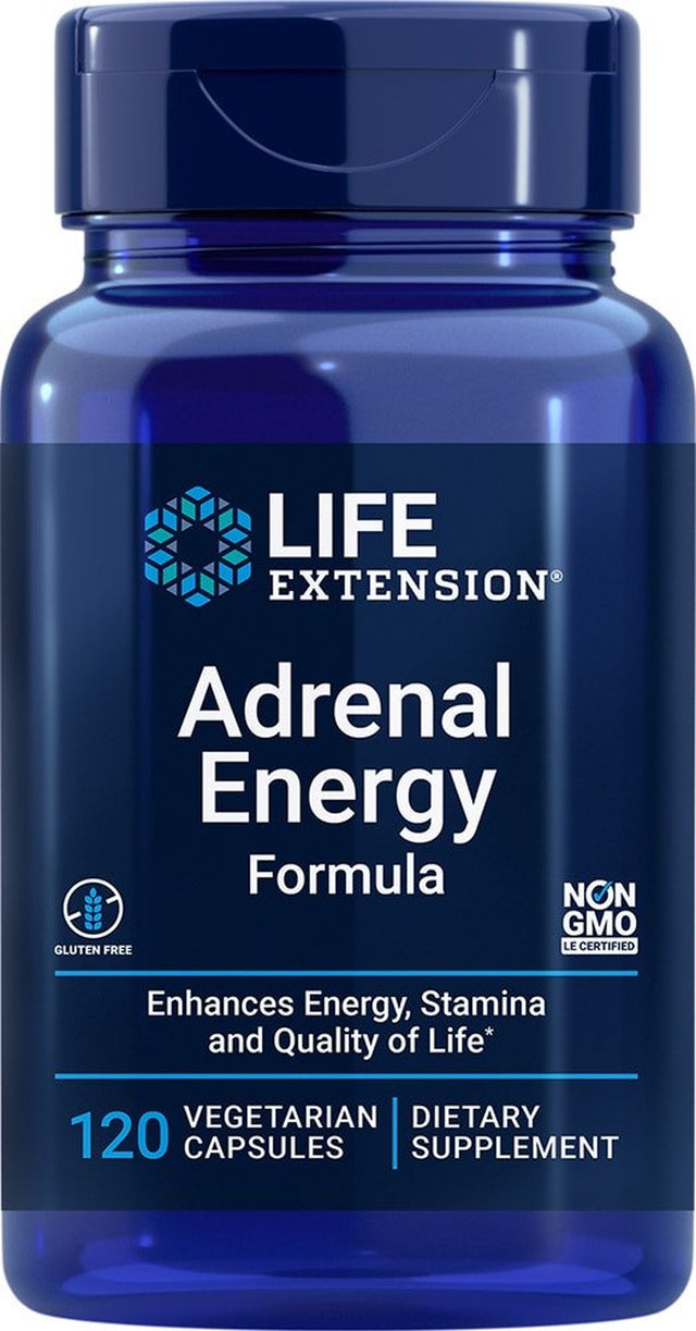 Life Extension Adrenal Energy Formula -- 120 Vegetarian Capsules