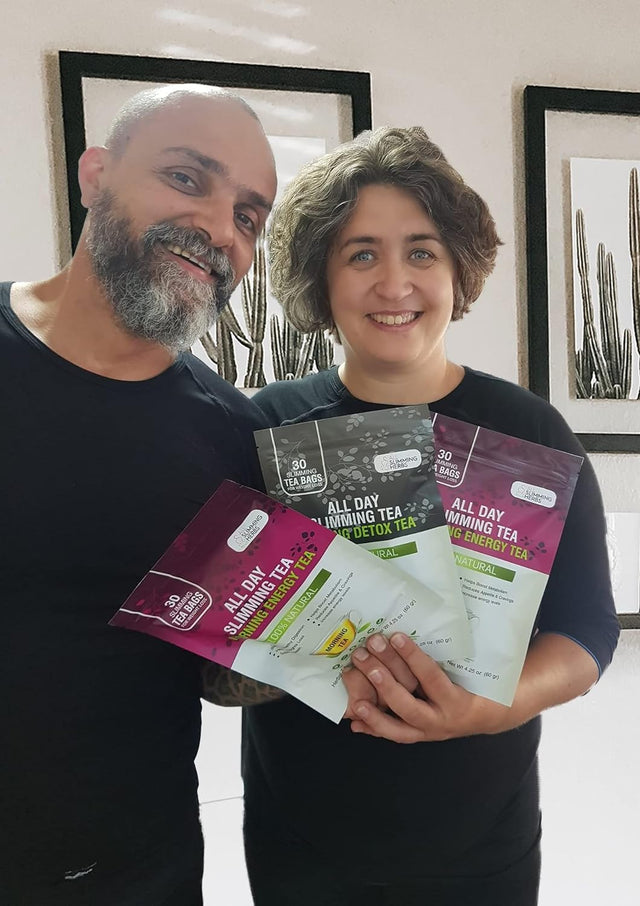 All Day Slimming Tea for Weight Loss - All Natural 30 Days Detox Tea That Flattens Tummy - Daytime Energy Boost Tea 30 Bag+ Evening Detox Tea 30 Bag