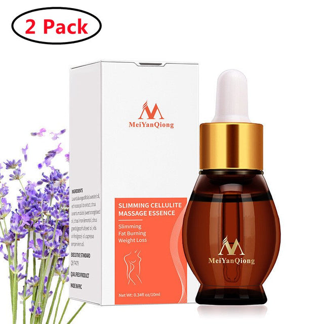 2 Pack Body Slimming Oil,Fat Burner Essential,Massage Hot Body Wrap Oil Weight Loss