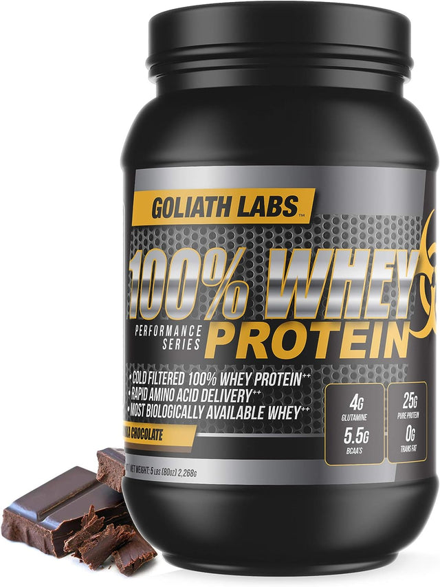 Goliath Labs ⧫ 100% Whey Protein Powder 5 Lb (Chocolate)