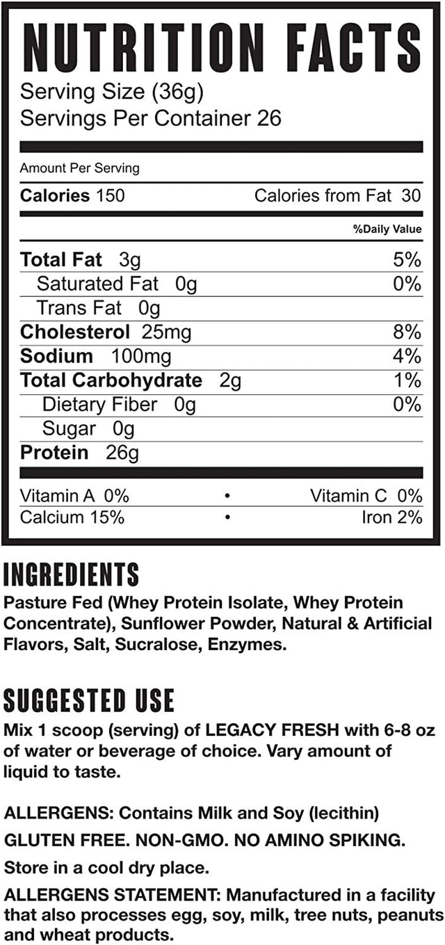 Fresh Simply Snickerdoodle 2Lb |100% Pasture Fed Premium Whey Protein