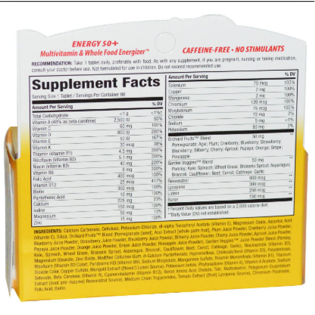 Alive! Daily Energy Multivitamin 60 Ea
