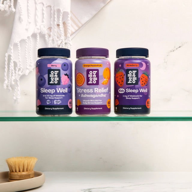 Hello Bello Kid'S Sleep Well, Strawberry Gummies with Melatonin for Sleep Support, 60Ct