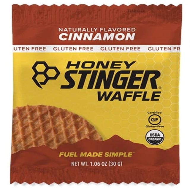 Honey Stinger Gluten Free Organic Waffle - Cinnamon, Box of 12