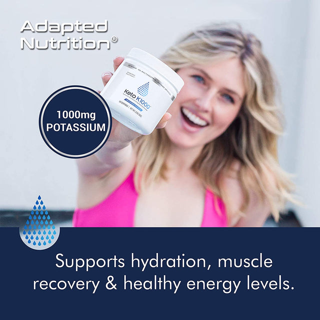 Hi-Lyte Keto K1000 Electrolyte Powder | Unflavored | Hydration Supplement Drink Mix | Boost Energy & Beat Leg Cramps | No Sugar, No Stevia, No Maltodextrin | 50 Servings
