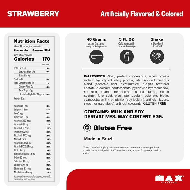 1.98Lbs Concentrate & Hydrolyzed Whey Protein Isolate | Muscle Growth & Recovery | Keto Friendly & Low Carb | 23 Servings