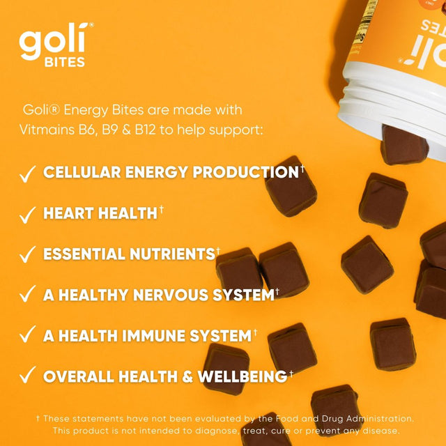 Goli Nutrition Energy Bites, Salted Chocolate Caramel, 30 Count