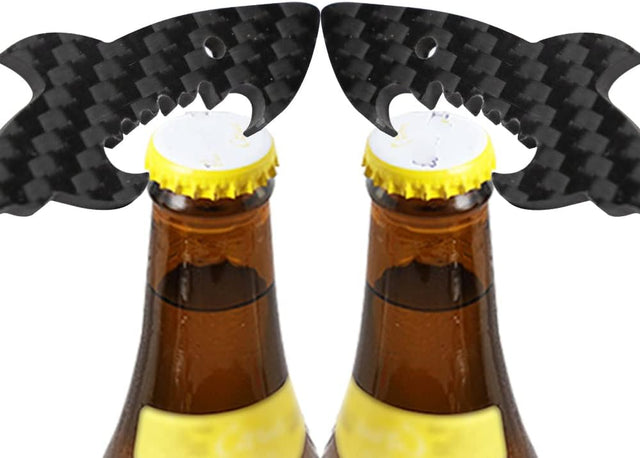 Dry Carbon Fiber Sharp Bottle Openners Easy to Use for Children, Elderly and Arthritis Sufferers Gift Art Collection Black