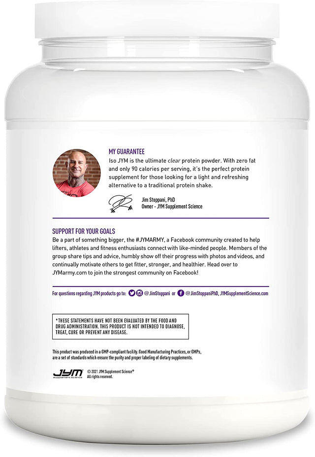 ISO JYM 20 Servings - Grape
