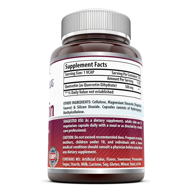 Amazing Formulas Quercetin 500 Mg 120 Vcaps