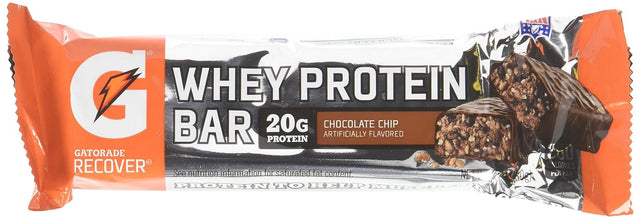 Gatorade Recover, Whey Protein Bar Chocolate Chip, Count 12 - Nutrition Bar with Protein / Grab Varieties & Flavors