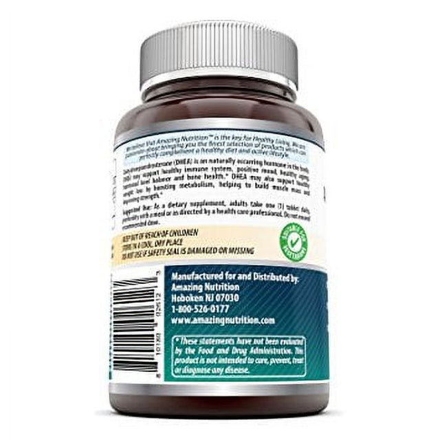 Amazing Nutrition DHEA Supplement, 100Mg, 60 Tablets