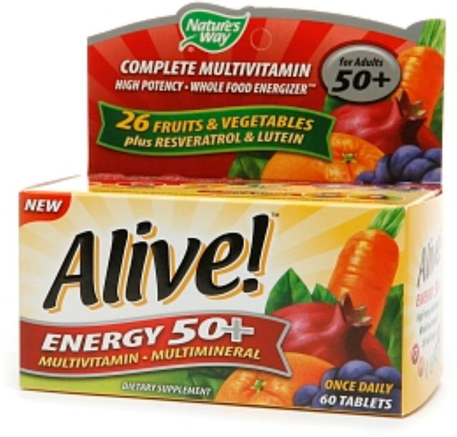 Alive! Energy 50+ Multivitamin 60 Ea (Pack of 3)