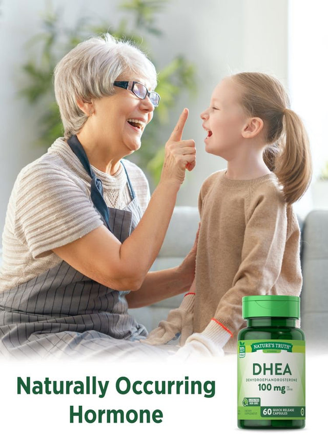 DHEA Supplement | 100Mg | 60 Capsules | Non-Gmo & Gluten Free | by Nature'S Truth