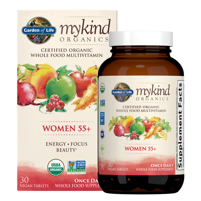 Garden of Life Mykind Organics Women’S 55+ Multivitamin | Once Daily | 30Ct