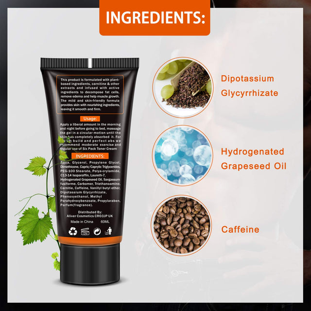 2 Pack Fat Burning Slimming Cream, Hot Cream for Men and Women, Powerful Abdominal Muscle Cream, Slim Cream, Fat Burner, Tighten Muscles for Abdominal, Arms and Thighs.