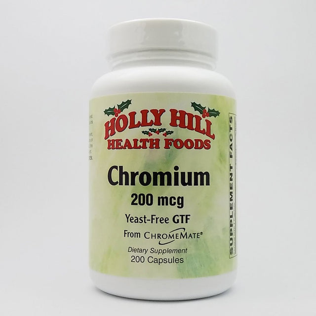Holly Hill Health Foods, Chromium 200 MCG, 200 Capsules