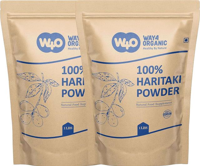 Haritaki Powder, Terminalia Chebula (Kadukkai), Best Detoxification - Way4Organic (2 Pounds)