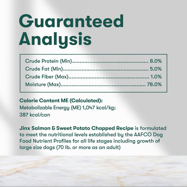 Jinx Chopped Salmon & Chicken Recipe Natural Wet Dog Food, Grain-Free, 13 Oz. Can