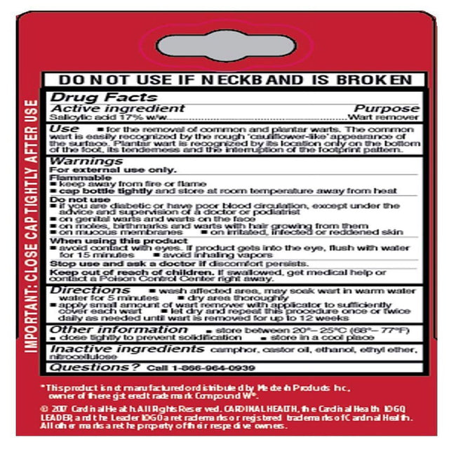 Leader Max Strength Wart Remover Liquid, 0.31Oz 096295132939G282