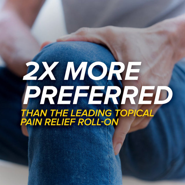 Alevex Pain Relieving Lotion with Rollerball Applicator, Topical Pain Reliever, 2.5Oz