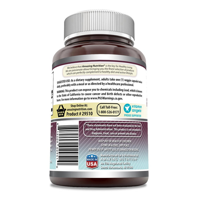 Amazing Formulas Marshmallow Root 480Mg 100 Veggie Capsules - Supports Digestive Function* -Anti-Inflammatory Support* -Promotes Respiratory Health*