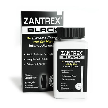 Zantrex Black โ Energizing Weight Management Supplement Pills โ Clinically Validated Ingredients โ Dietary Supplements - 60 Count