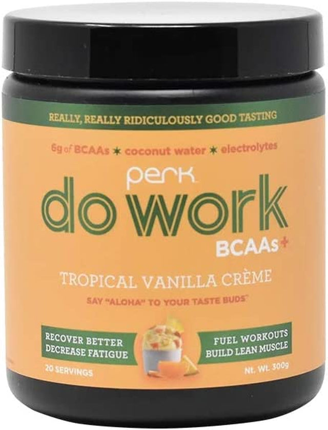 Perk Do Work BCAA+ Original Tropical Vanilla Creme (20 Servings)