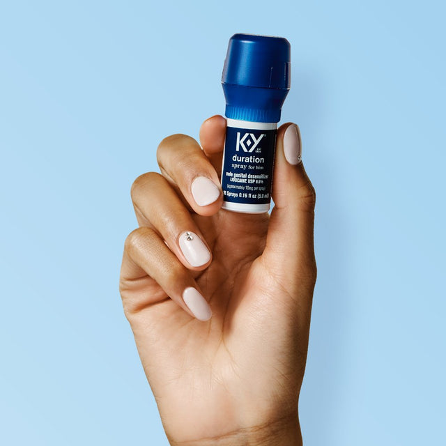 K-Y Duration Numbing Climax Delay Spray for Men, Lidocaine Desensitizing Spray, 0.16 FL OZ / 36 Sprays
