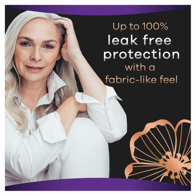 Always Discreet Boutique Incontinence Pads, Extra Heavy Absorbency, Long Length, 40 CT