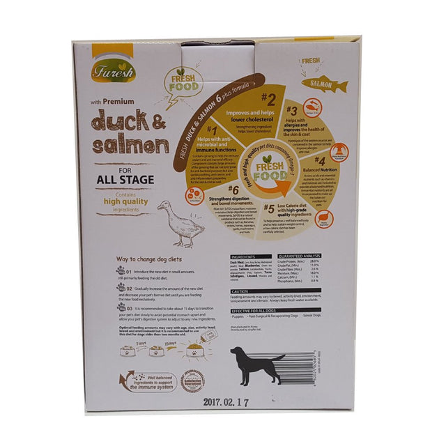 Alpha Dog Series All Natural Limited Ingredients Premium Dry Dog Food Kibble, Duck and Salmon Recipe, Complete Balanced Health, for Puppies and Small and Medium Breed Dogs (All Stages) - 2.6 Lbs.
